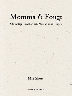 cover image of Momma & Fougt